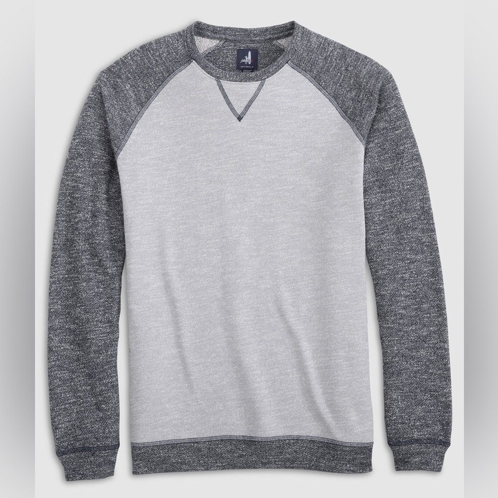 [M] JOHNNIE-O DAN COLORBLOCK CREWNECK Light Gray SWEATSHIRT JMKO3650
